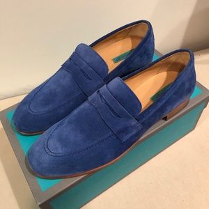 Paradigma: Blue Suede Loafers - Brand New